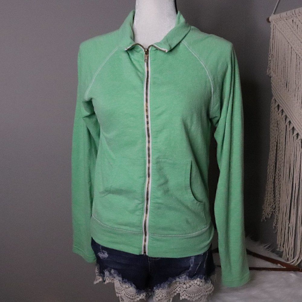 Free People | Long Sleeve Athletic Zip Up Sweatshirt Small - Picture 3 of 8